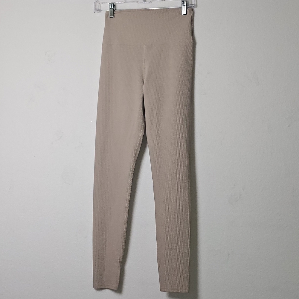 NWT Beach Riot Sport Womens Leggings Sz M Taupe Shimmer Activewear,Athletic